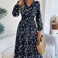 Womens SummerAutumn Slimming Youth-Enhancing Sweet Dress